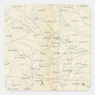 Gen. kaart XXIII Vierkante Sticker