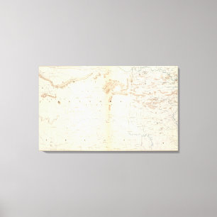 Gen. kaart XXIV Canvas Afdruk