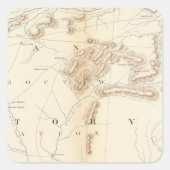 Gen. kaart XXIV Vierkante Sticker (Voorkant)