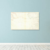 Gen. kaart XXVI Canvas Afdruk (Insitu (Houten vloer))
