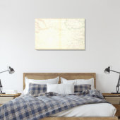 Gen. kaart XXVI Canvas Afdruk (Insitu (Slaapkamer))