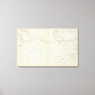 Gen. kaart XXVI Canvas Afdruk