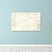 Gen. map XV Canvas Afdruk (Insitu (Houten vloer))