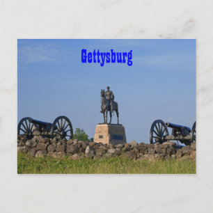 Gen. Meade bij het Briefkaart Gettysburg
