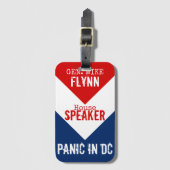 Gen Mike Flynn Voorzitter van het House Panic in D Bagagelabel (Voorkant (verticaal))