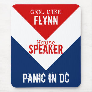 Gen Mike Flynn Voorzitter van het House Panic in D Muismat