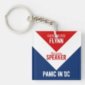 Gen Mike Flynn Voorzitter van het House Panic in D Sleutelhanger (Voorkant)