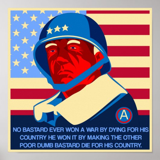 GEN Patton-citaat Poster (Voorkant)