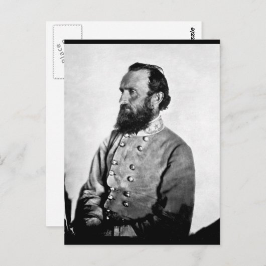 Gen. "Stonewall" Jackson,_War Afbeelding Briefkaart (Voorkant / Achterkant)