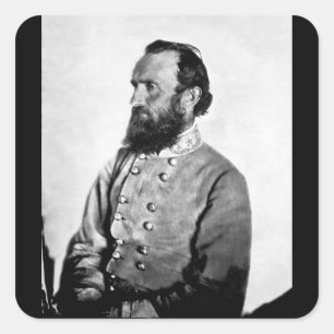 Gen. "Stonewall" Jackson,_War Afbeelding Vierkante Sticker