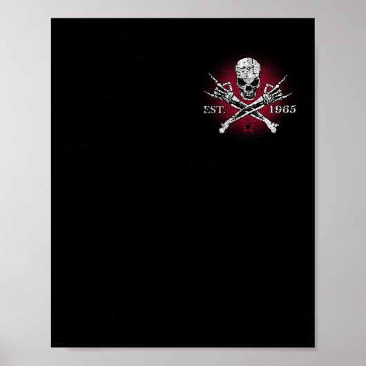 Gen X 1965 Het skelet van de schedel van de slecht Poster (Voorkant)