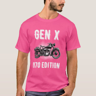 Gen X 1970 Editie Generatie X Motorfiets Biker C T-shirt