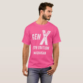 Gen X 1979 Edition Generation Michigan Verjaardag  T-shirt (Voorkant volledig)