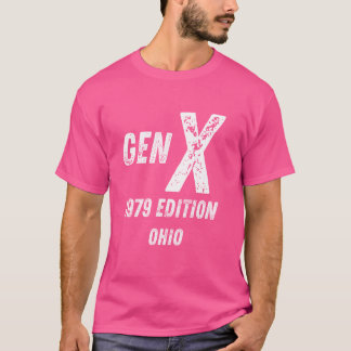 Gen X 1979 Edition Generation Ohio Birthday Christ T-shirt