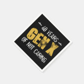 Gen X 60 verjaardag Servet (Hoek)