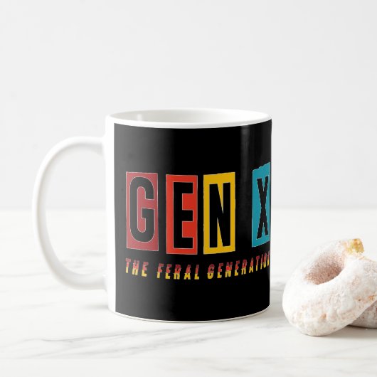 Gen X Algemene Generatie Koffiemok (Met donut)