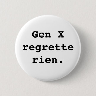Gen X-badge Ronde Button 5,7 Cm