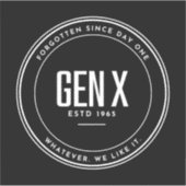 GEN X Custom-Cut Vinyl Sticker (Voorkant)