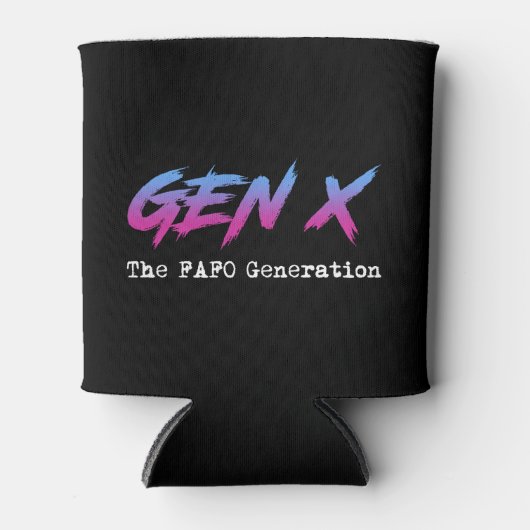 Gen X - De FAFO Generatie Blikjeskoeler (Voorkant)
