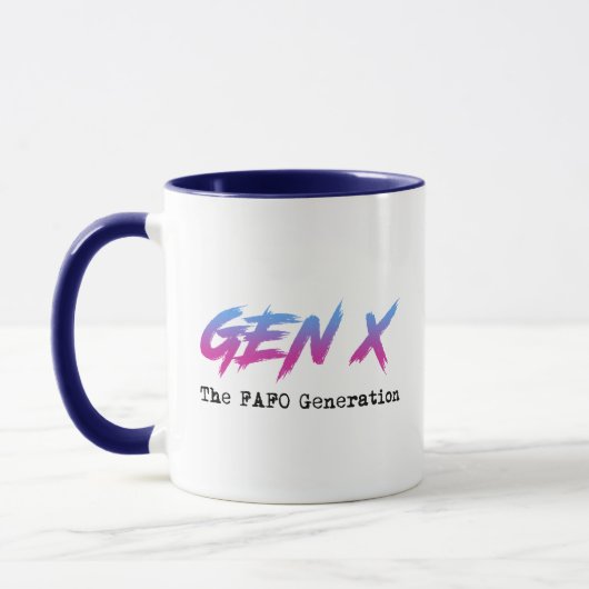 Gen X - De FAFO-generatie Mok (Links)