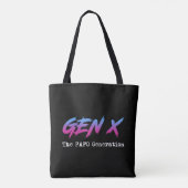 Gen X - De FAFO Generatie Tote Bag (Achterkant)
