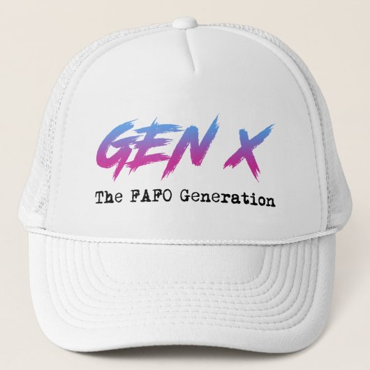 Gen X - De FAFO-generatie Trucker Pet (Voorkant)