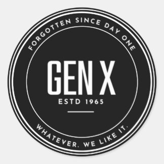 GEN X: De vergeten Ronde Sticker