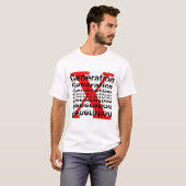 Gen X - De verloren generatie T-shirt (Voorkant volledig)