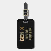 Gen X: De verwilderde generatie Bagagelabel (Voorkant verticaal)
