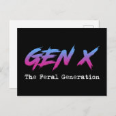 Gen X - De wilde generatie Briefkaart (Voorkant / Achterkant)