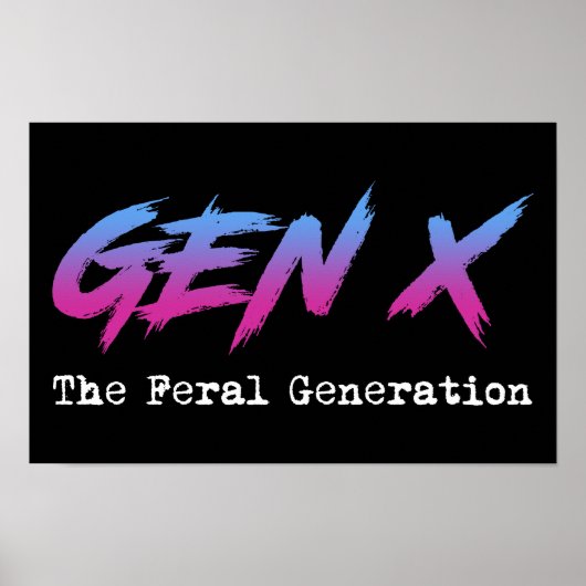 Gen X - De wilde generatie Poster (Voorkant)