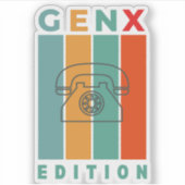 Gen X Edition Telefoon Sticker (Voorkant)