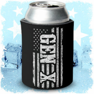 Gen X Gen Xer Generation X Amerikaanse vlag Gen X Blikjeskoeler
