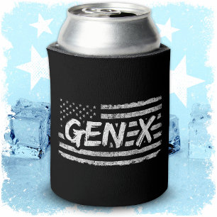Gen X Gen Xer Generation X Amerikaanse vlag Gen X Blikjeskoeler