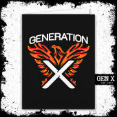Gen X Gen Xer Phoenix Bird Generation X Kaart