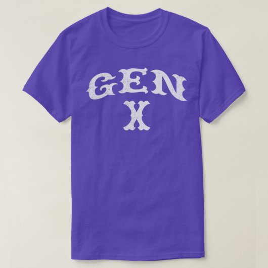 Gen X generatie 60s 70s 80s T-shirt (Design voorkant)
