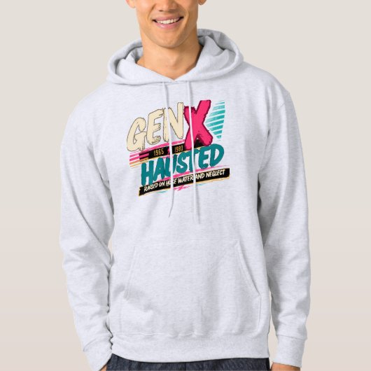 Gen X, Generatie X, Retro, Nostalgisch Hoodie (Voorkant)