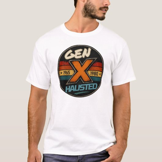 Gen X, Generatie X, Retro, Nostalgisch, T-shirt (Voorkant)