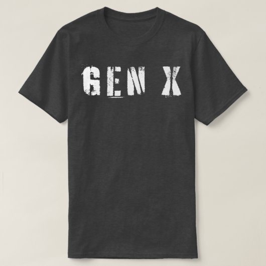 Gen X  Generation 60s 70s 80s 1 T-shirt (Design voorkant)