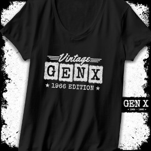 Gen X Generation Gen Xer Geboren 1966 Gen X Verjaa T-shirt