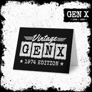Gen X Generation Gen Xer Geboren 1974 Gen X Verjaa Kaart