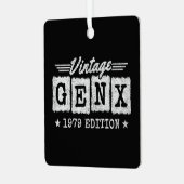 Gen X Generation Gen Xer Geboren 1979 Gen X Verjaa Metalen Ornament (Voorkant links)