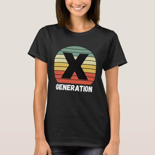 Gen x Generation x ~ 1964 1980 T-shirt (Voorkant)