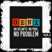 Gen X Generation X Geen probleem Gen Xer Funny Gen Kaart