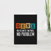 Gen X Generation X Geen probleem Gen Xer Funny Gen Kaart (Voorkant)