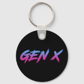 Gen X Generation X Retro Sleutelhanger (Voorkant)