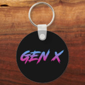 Gen X Generation X Retro  Sleutelhanger (Voorkant)