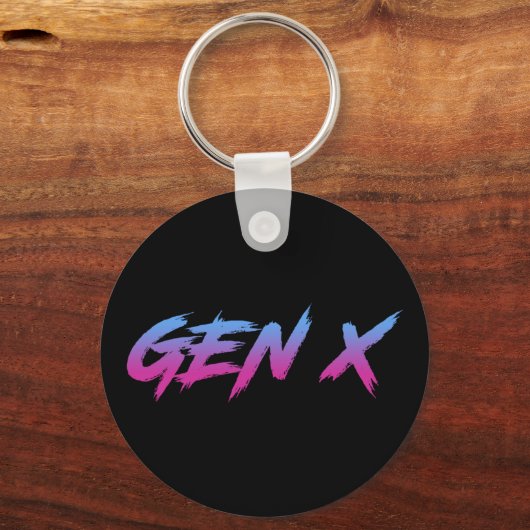 Gen X Generation X Retro Sleutelhanger (Voorkant)