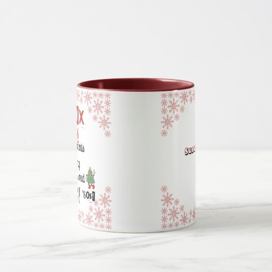 Gen X Grootouders houden Xmas rad sinds de jaren ' Mok (Midden)