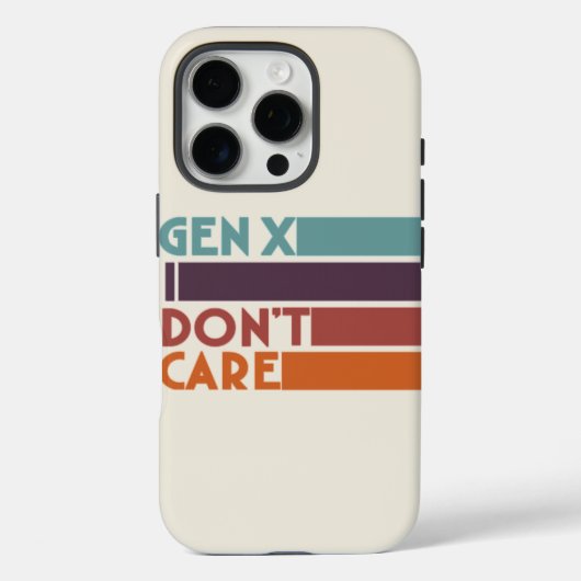 Gen X, het kan me niet schelen Case-Mate iPhone Case (Achterkant)